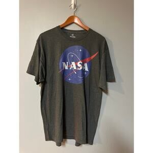 Disney Pixar NASA Logo Graphic Tee Gray Men’s XL